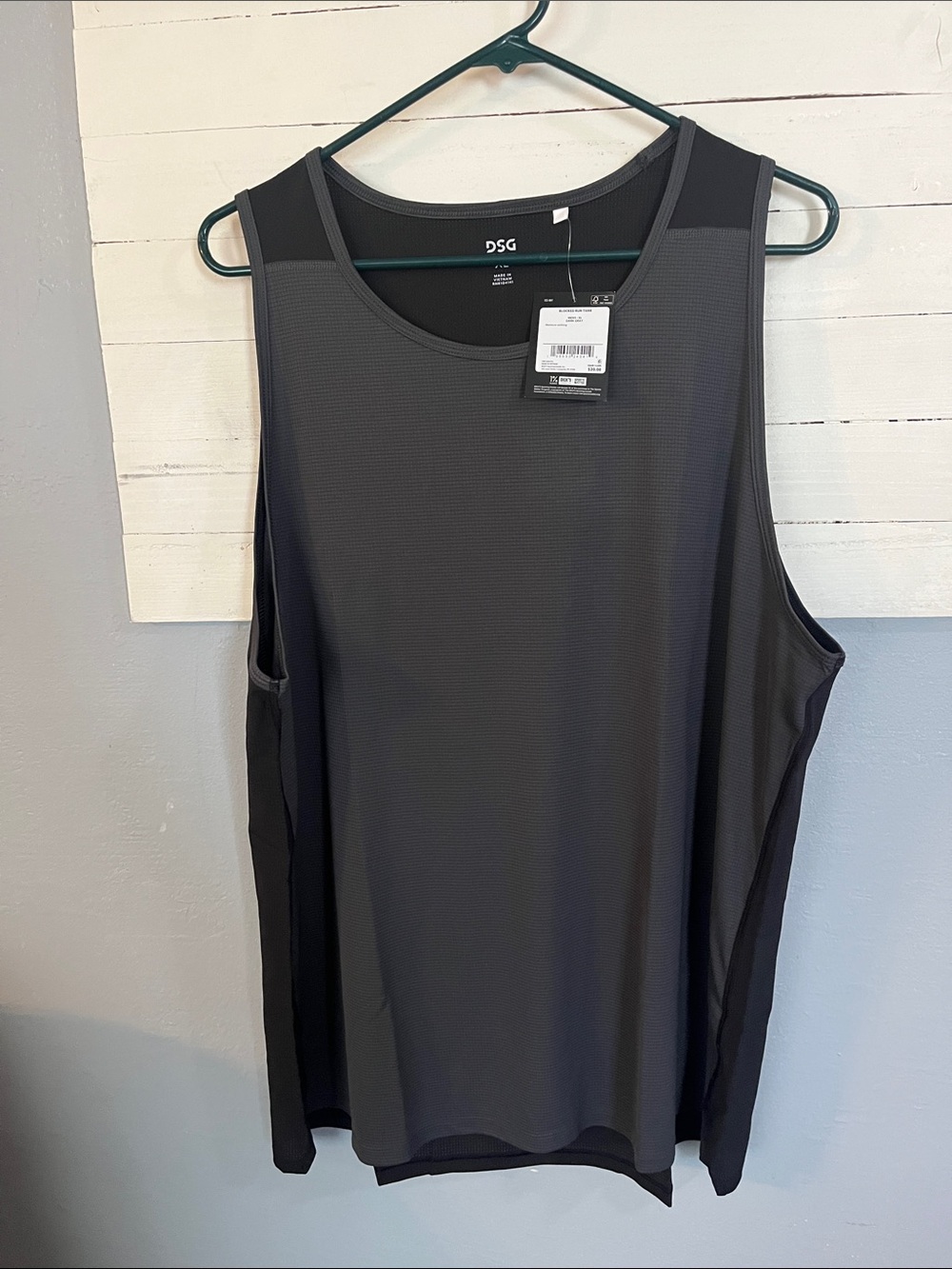 Men’s DSG Black & Charcoal Performance Tank Top
